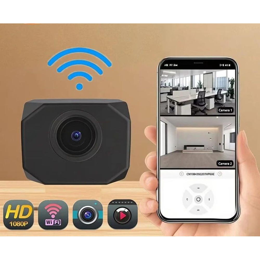 1080P Mini Smart Security Camera With WiFi Remote Monitoring 0