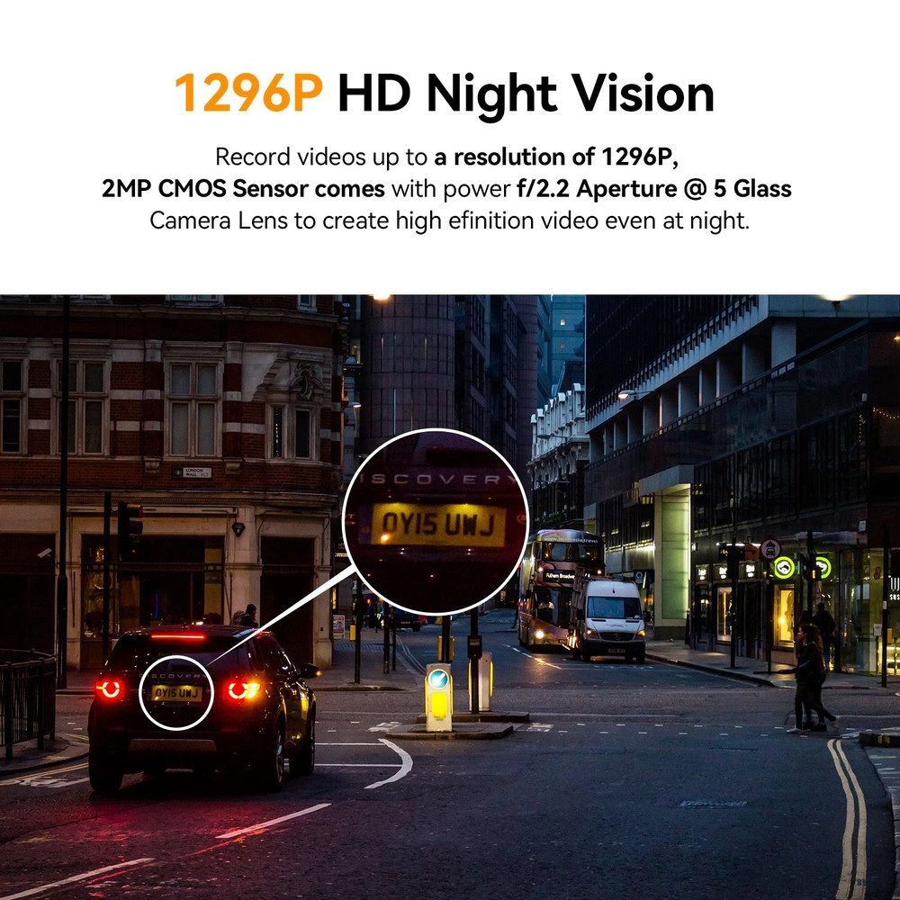 Mini Pro 1296P HD Smart Dash Cam With WiFi And Android Connectivity 1