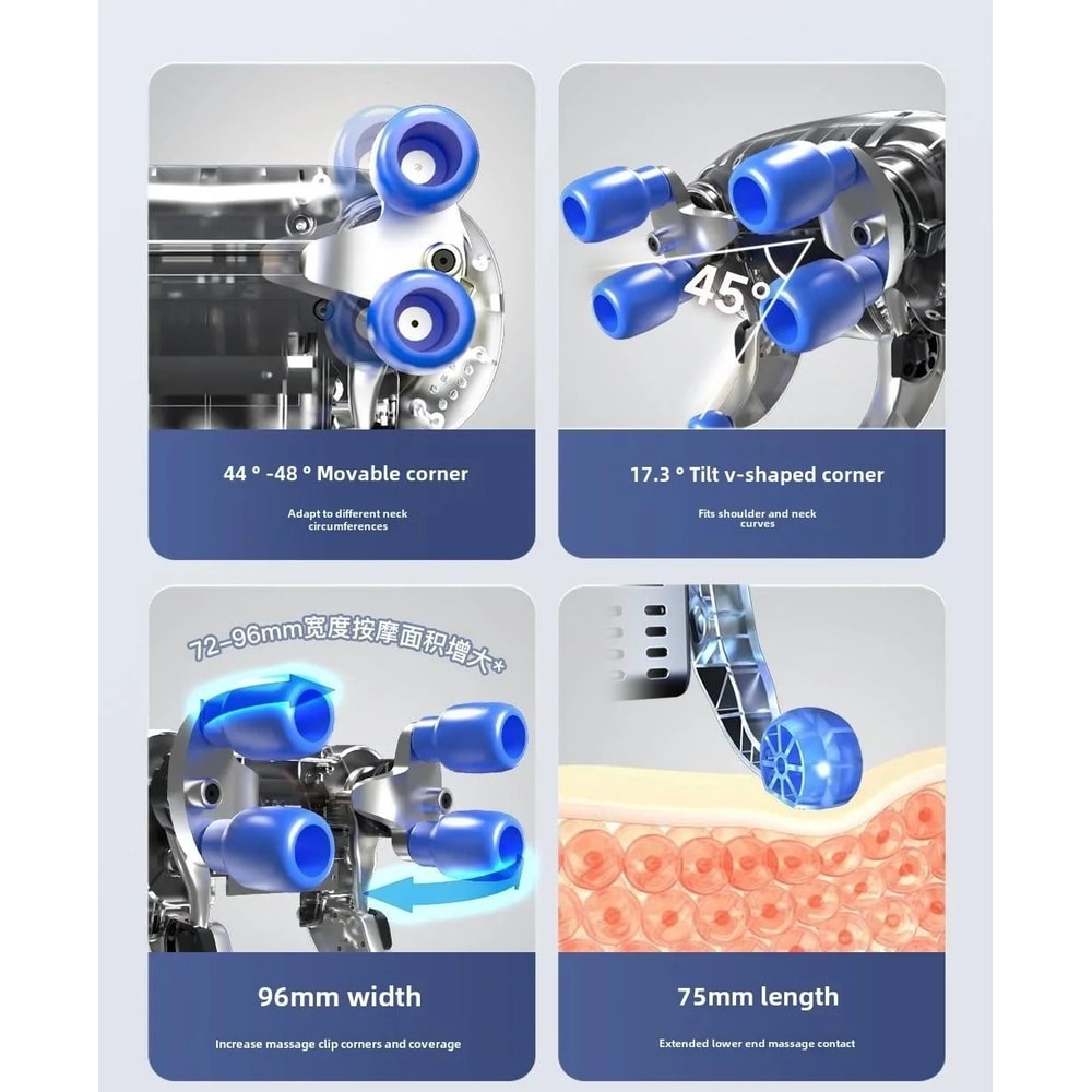 Wireless Trapezius Massage Pillow With Heat And Kneading Therapy 4