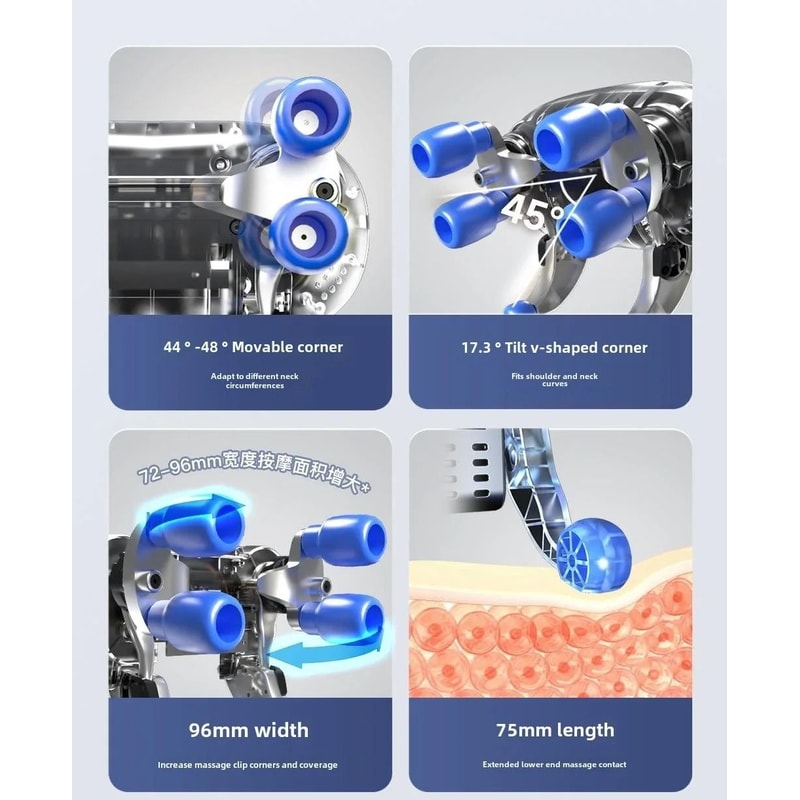 Wireless Trapezius Massage Pillow With Heat And Kneading Therapy 4