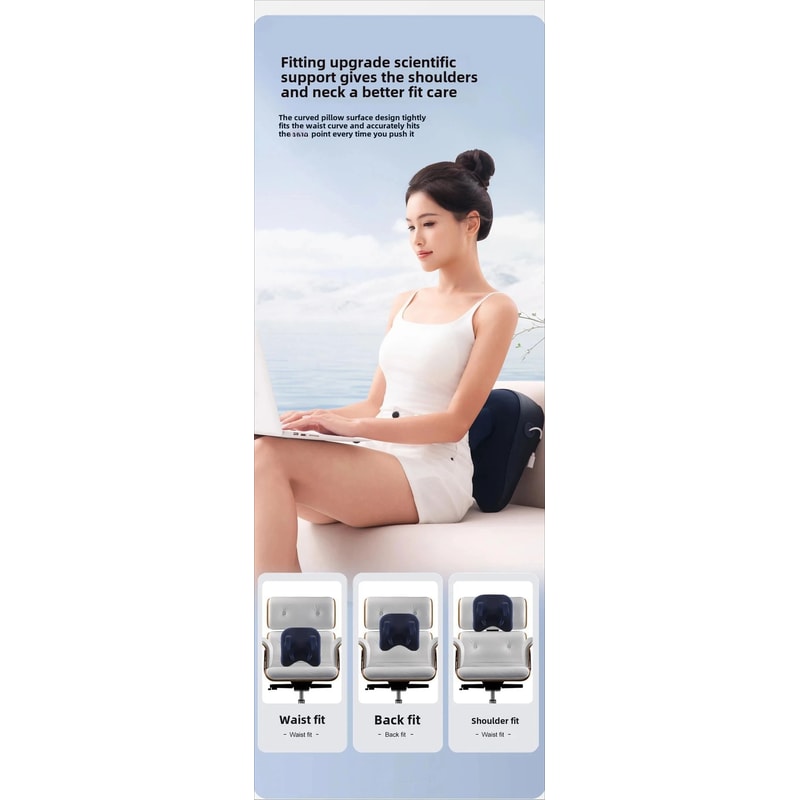 Wireless Trapezius Massage Pillow With Heat And Kneading Therapy 5