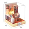 DIY Wooden Mini Dollhouse With Furniture And LED Lights 2
