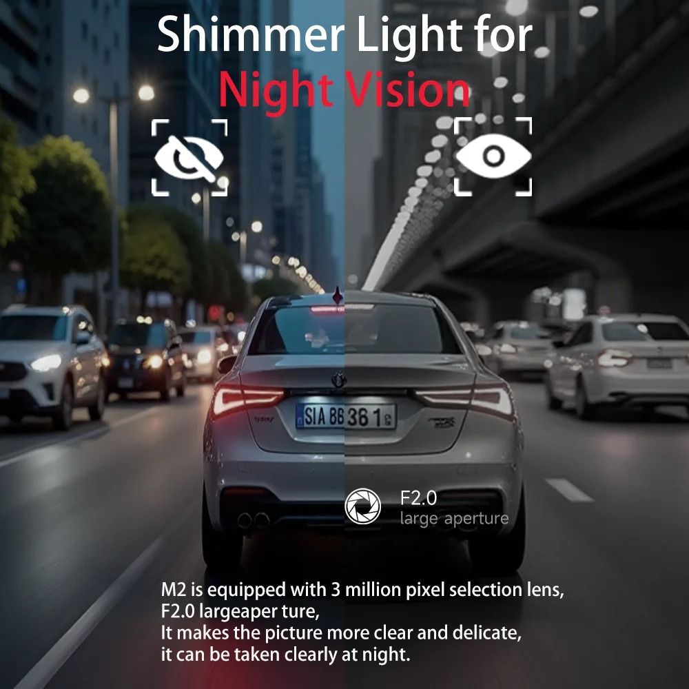 Ultra HD Dash Cam With WiFi Night Vision And GPS 2