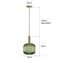 Colorful Retro Glass Pendant Light For Kitchen Bedroom Or Living Room 21