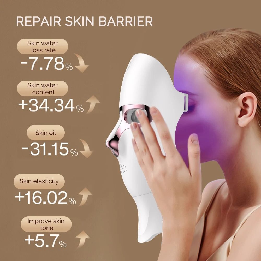 7 Color LED Face And Neck Mask For Skin Rejuvenation And AntiAging Care 2