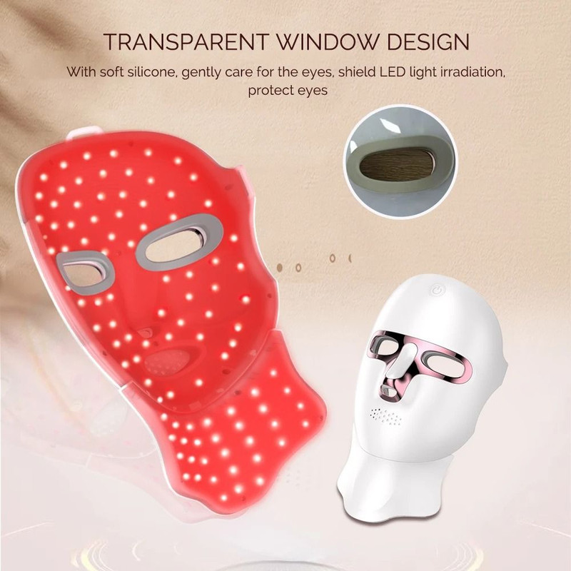 7 Color LED Face And Neck Mask For Skin Rejuvenation And AntiAging Care 4