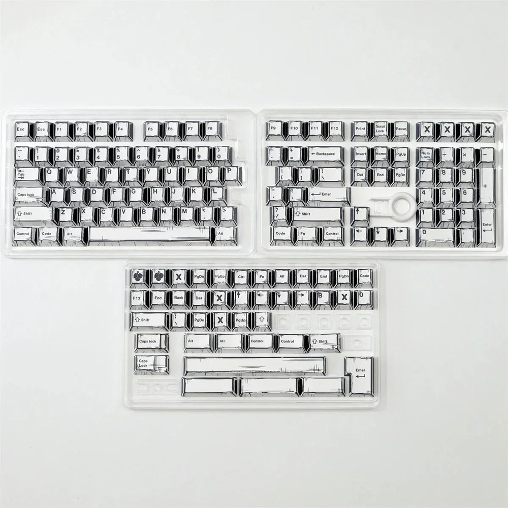 Comic Style PBT Keycap Set For Mechanical Keyboards 151 Keys Cherry Profile 10