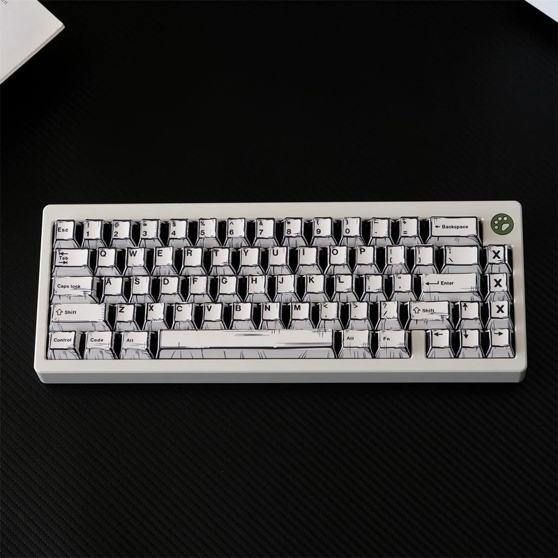 Comic Style PBT Keycap Set For Mechanical Keyboards 151 Keys Cherry Profile 2