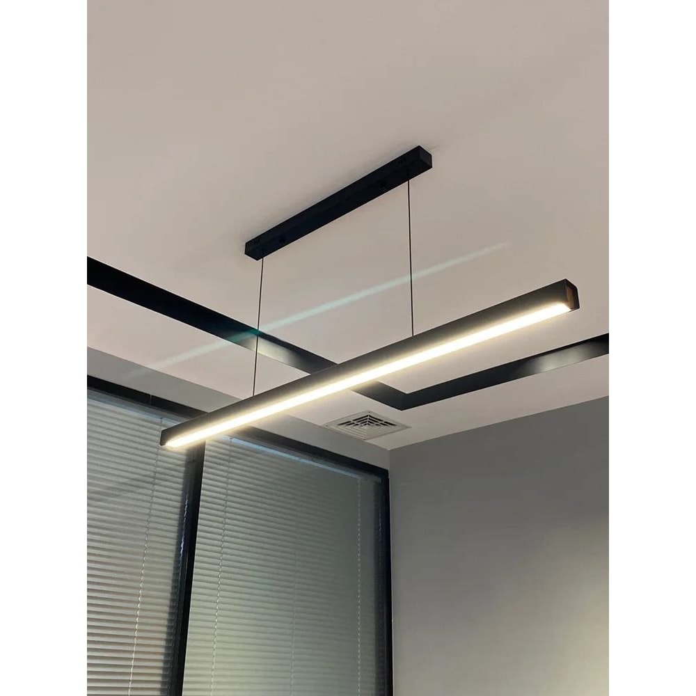 Modern LED Strip Chandelier For Dining Table Kitchen Office Or Restaurant 2