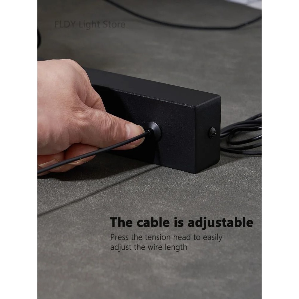 Modern LED Strip Chandelier For Dining Table Kitchen Office Or Restaurant 5