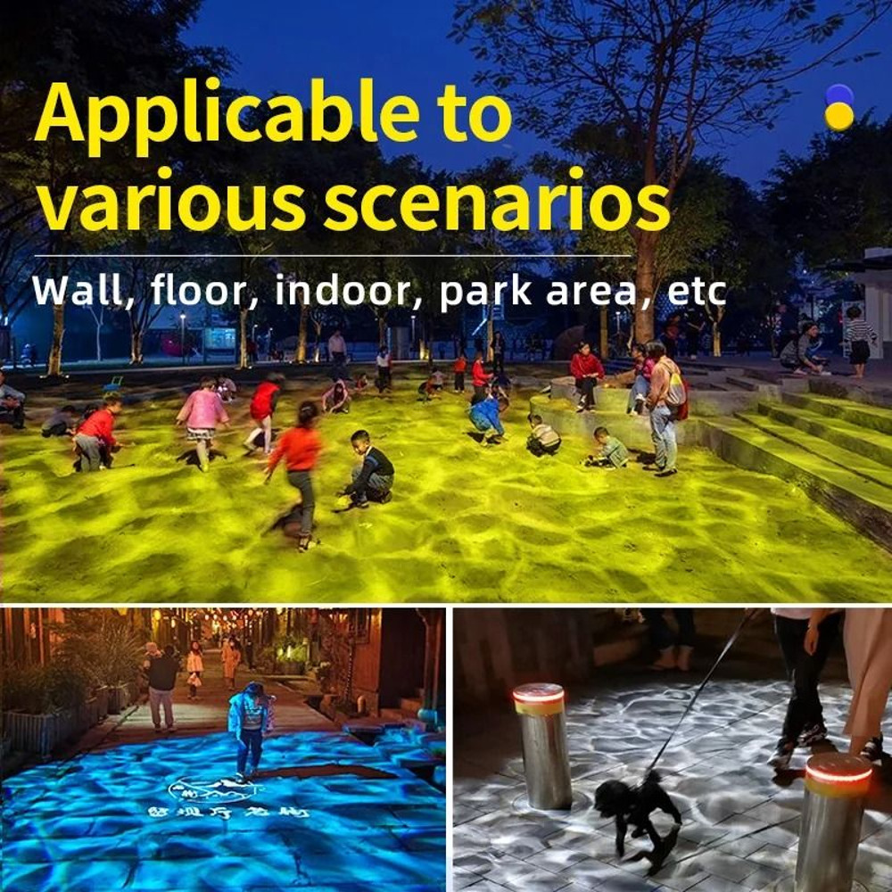 Waterproof Outdoor Water Wave Projector Light With Ocean Effect And Gobo Patterns 5