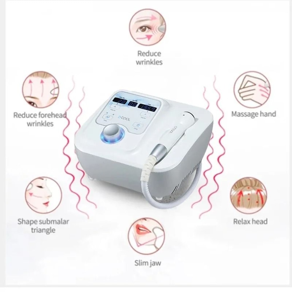 Portable EMS Facial Device With Hot And Cold Therapy For Skin Tightening And Puffiness Relief 4