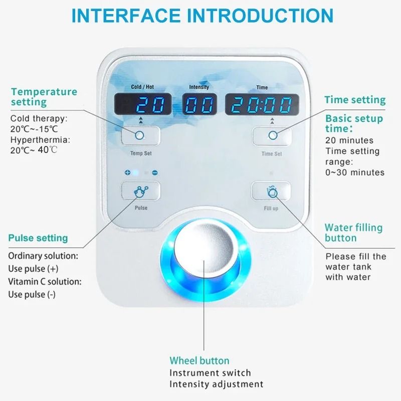 Portable EMS Facial Device With Hot And Cold Therapy For Skin Tightening And Puffiness Relief 5