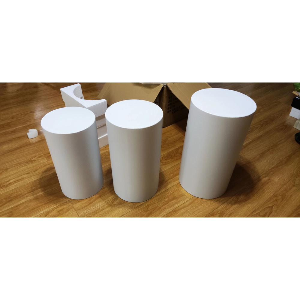 Cylinder Pedestal Display Set For Weddings Cakes Events And Holiday Decor 6