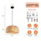 Handwoven Bamboo Pendant Lamp For Dining Room Kitchen Or Home Decor 6