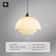 Nordic Cream White Glass Pendant Light For Dining And Living Spaces 6