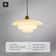 Nordic Cream White Glass Pendant Light For Dining And Living Spaces 8