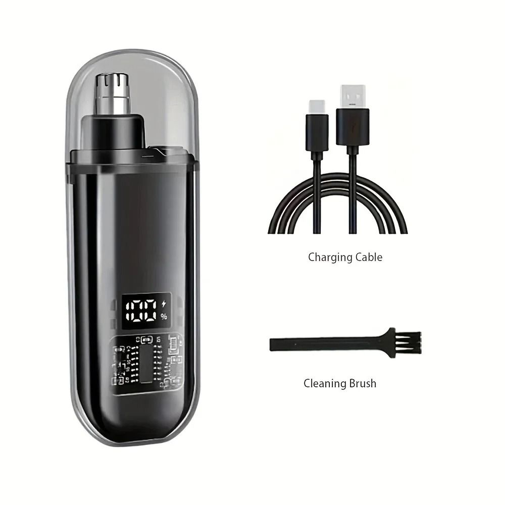 USB Rechargeable Nose And Ear Hair Trimmer For Men 7
