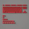 140 Key Minimalist Red Keycap Set PBT Cherry Profile For Mechanical Keyboards 20