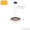 LED Luxury Glass Pendant Light Adjustable Hanging Lamp For Dining Room Bedroom Kitchen Living Room 8