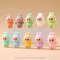 10pcs Kawaii Rabbit Anime Flocked Dolls Set For Desktop Decor And Gifts 11