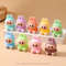 10pcs Kawaii Rabbit Anime Flocked Dolls Set For Desktop Decor And Gifts 12