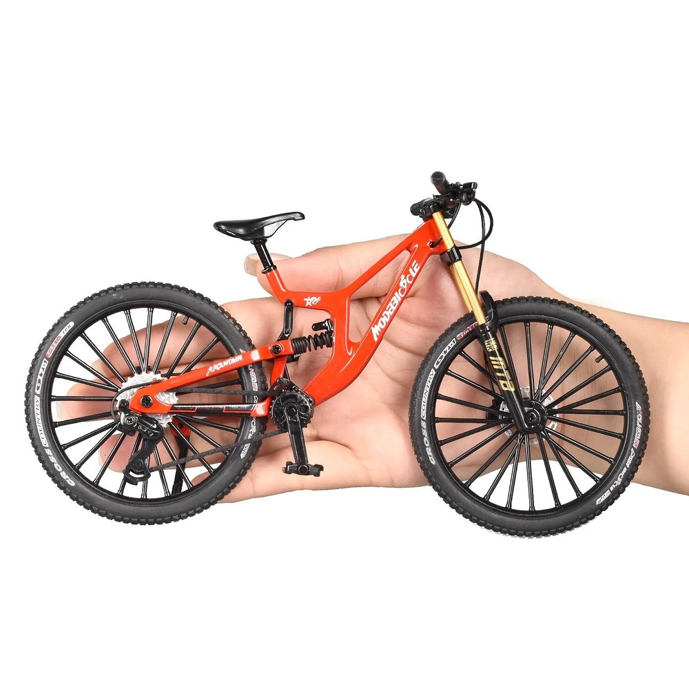 1 To 6 Scale Alloy Mountain Bike Model With Realistic Suspension For Desk Display 6
