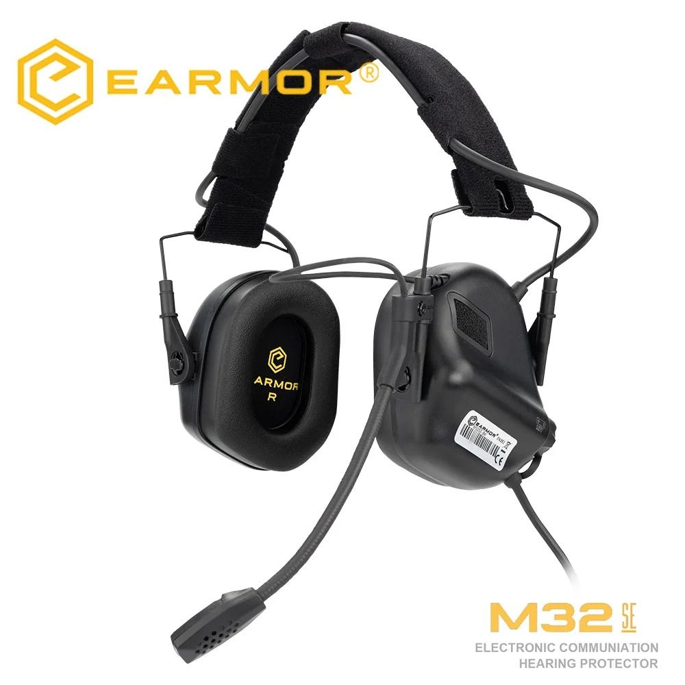 Tactical Noise Reduction Headset With Helmet Rail And PTT Adapter For Shooting 11