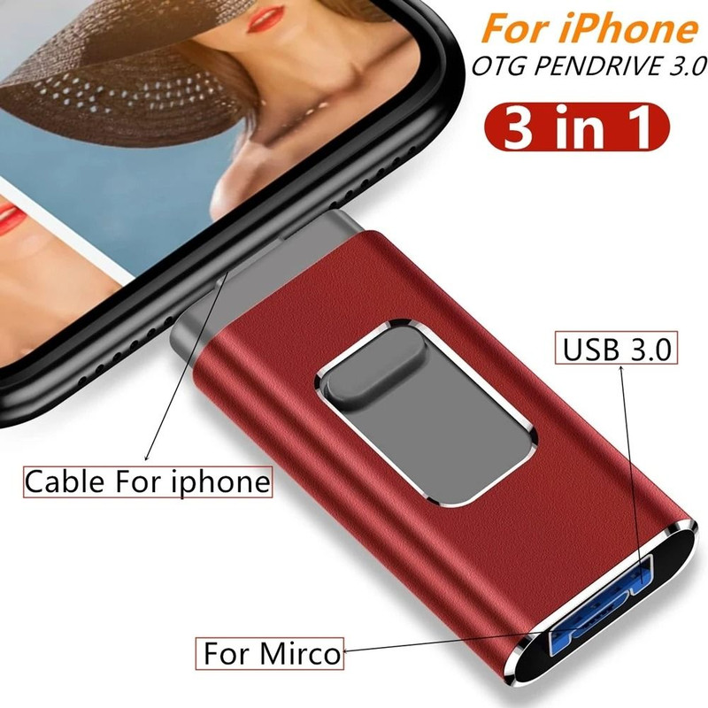 High Speed USB Flash Drive For Phone And PC With Up To 2TB Storage 0