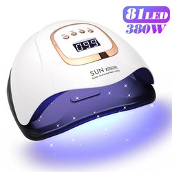 professional 380w uv led nail lamp for fast gel polish curing