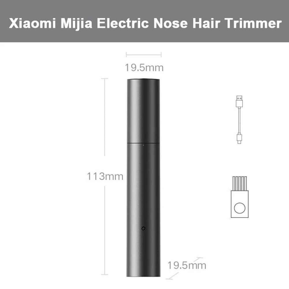 Rechargeable Mini Nose Hair Trimmer For Gentle Grooming 0