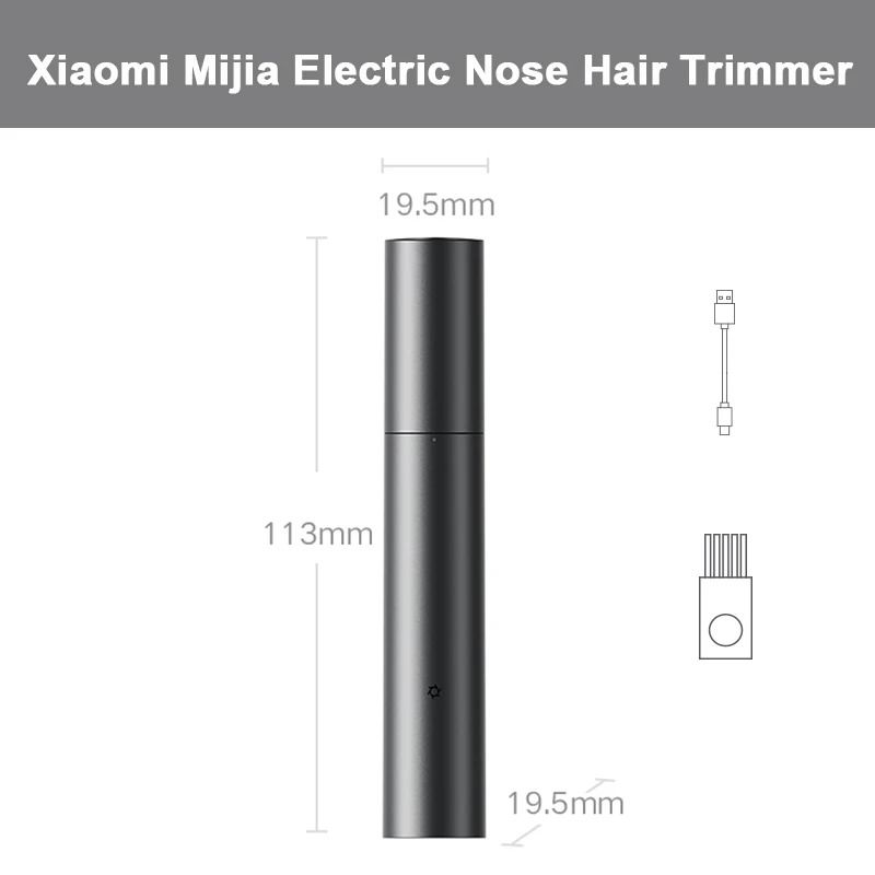 Rechargeable Mini Nose Hair Trimmer For Gentle Grooming 0