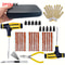 Emergency Car Tire Repair Plug Kit With Plug Strip Tools 0