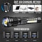 Powerful LED Flashlight With Side Light USB Rechargeable Zoom Camping Lantern 4