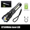 Powerful LED Flashlight With Side Light USB Rechargeable Zoom Camping Lantern 8