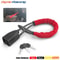 Anti Theft Steering Wheel Lock With Steel Rope And Seat Belt Socket 0