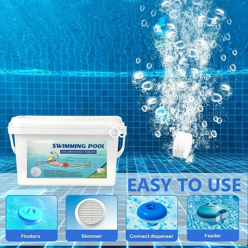 3 Inch Pool Chlorine Tablets 40Lbs For Pools Hot Tubs And Spas 4