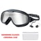 Large Frame AntiFog UV Protection Swim Goggles For Adults Wide View 9