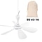 Silent 6 Leaf USB Powered Ceiling Fan With Remote Control For Tent Camping And Dorm 9