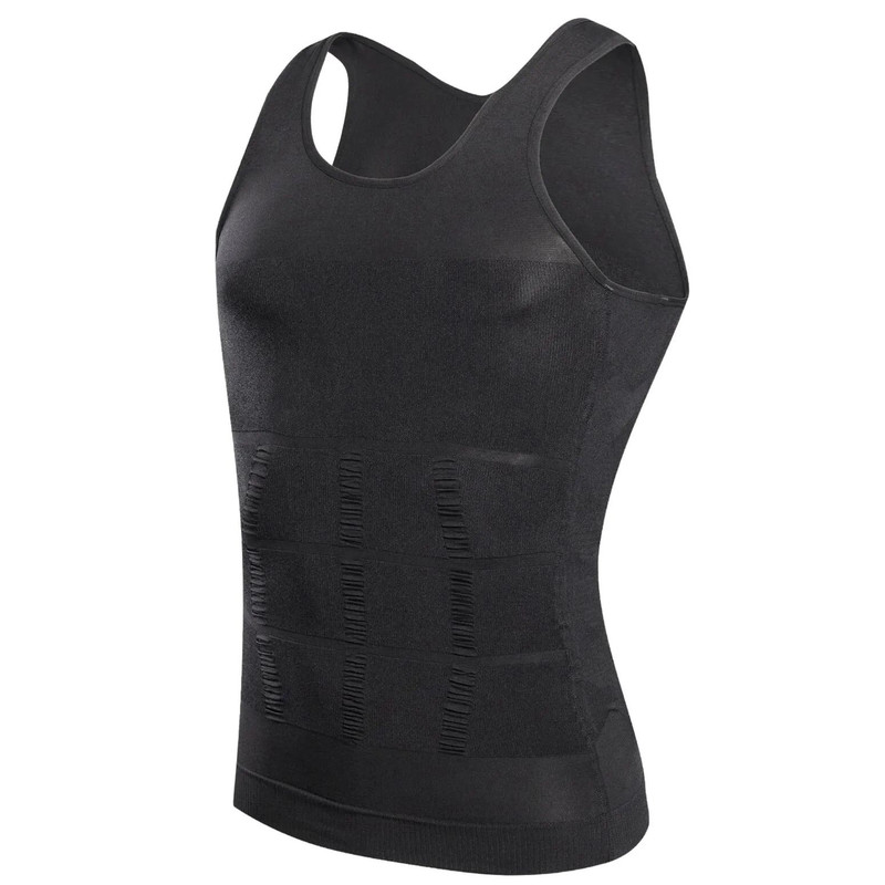 Men Slimming Compression Vest Body Shaper Undershirt 4
