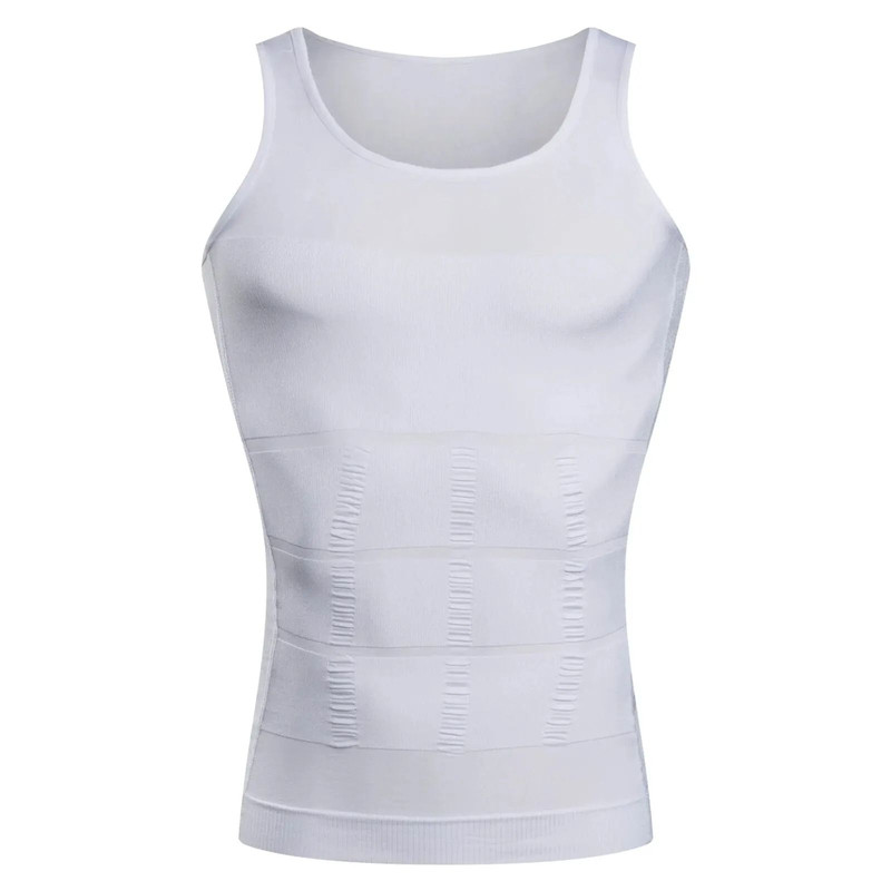 Men Slimming Compression Vest Body Shaper Undershirt 6