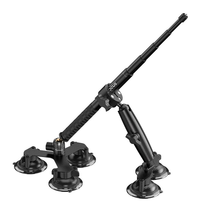 Suction Mount Kit For Action Cameras With Selfie Stick Compatibility 7