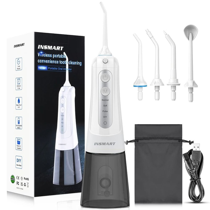 Portable Dental Water Flosser With Whitening Jet And 300ML Tank 11