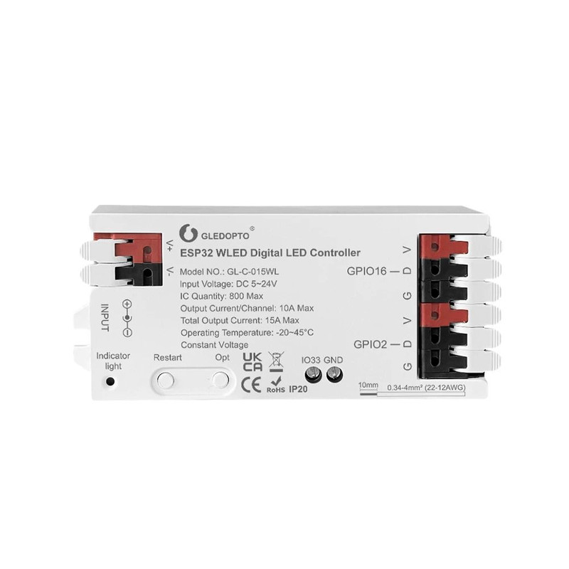 WLED ESP32 LED Controller With Mic For Addressable RGB Lighting 9
