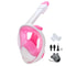 Full Face Snorkel Mask With Detachable Camera Mount Wide View AntiFog AntiLeak For Youth And Adults 14