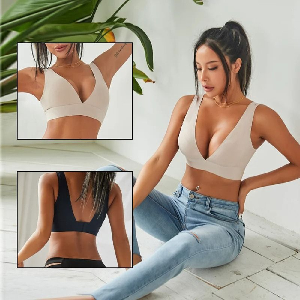 Seamless Push Up Padded Bra Wireless Comfort Bralette For Women 1