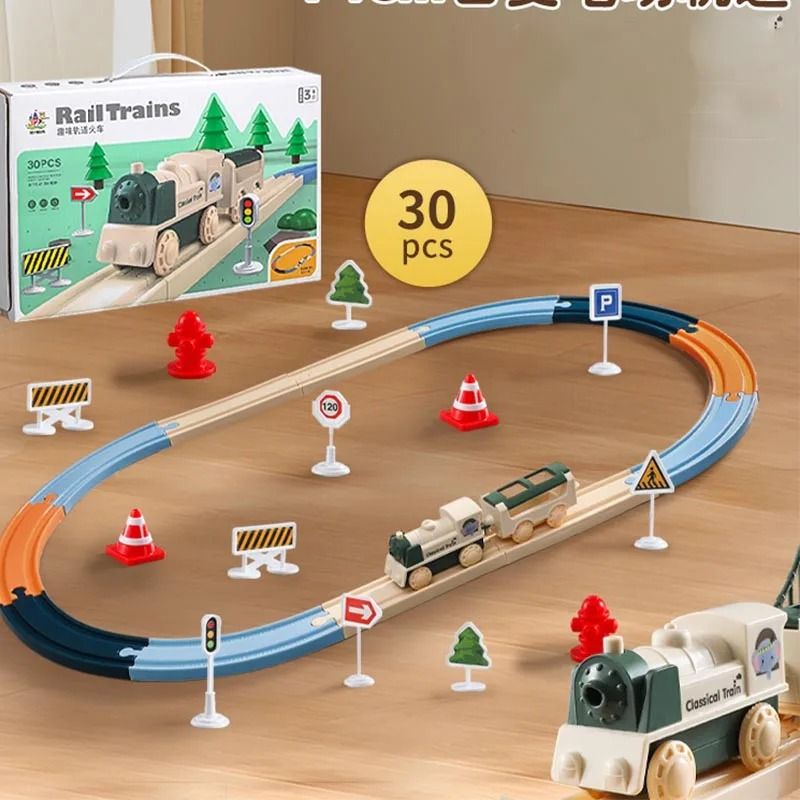 Electric Christmas Track Toy Set 4