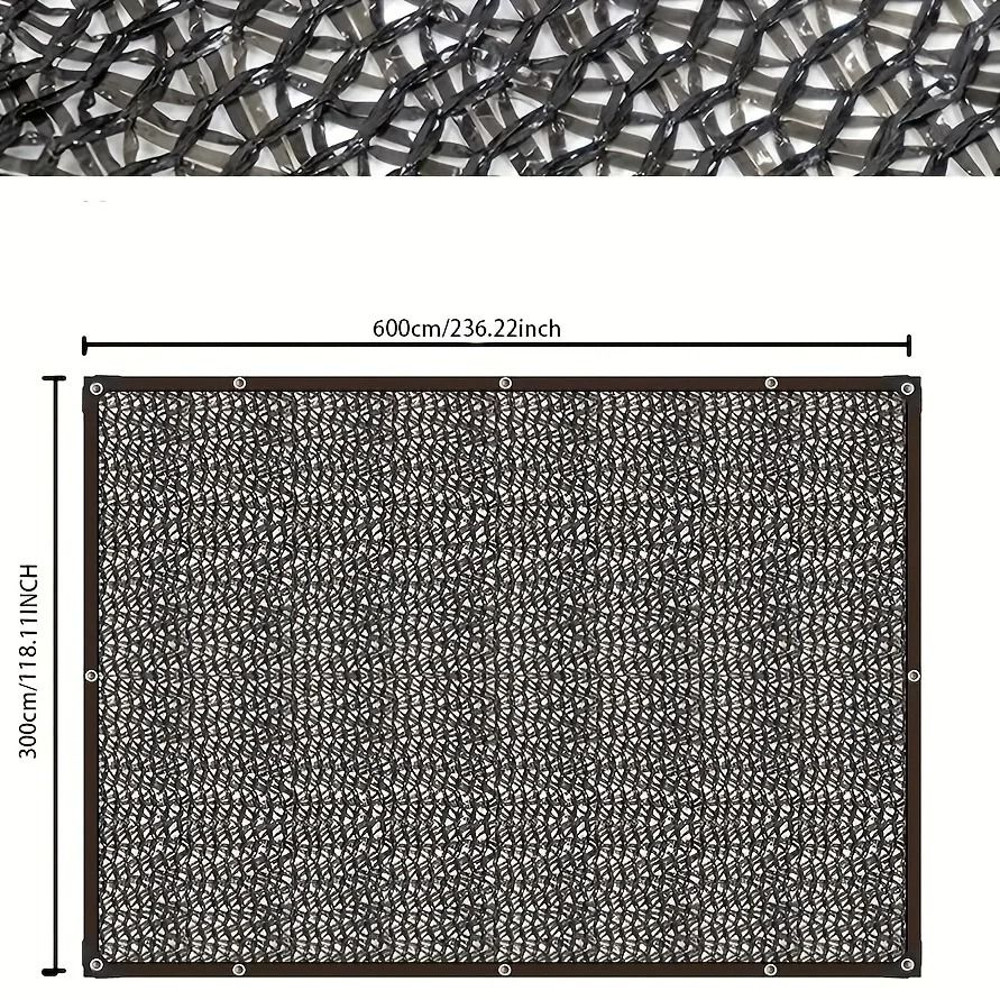 Black Shade Cloth Sunblock Mesh Cover 1