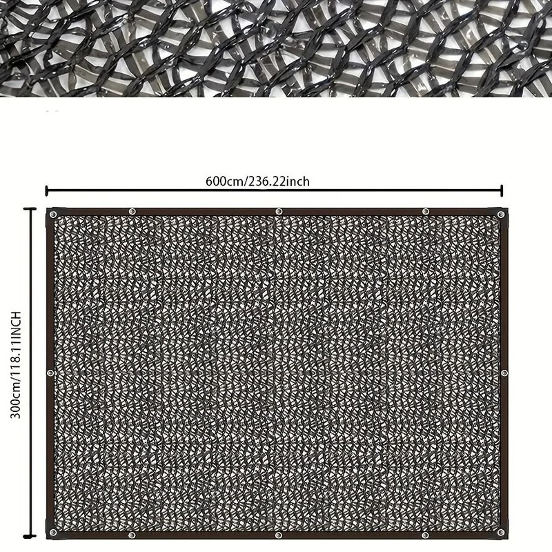 Black Shade Cloth Sunblock Mesh Cover 1