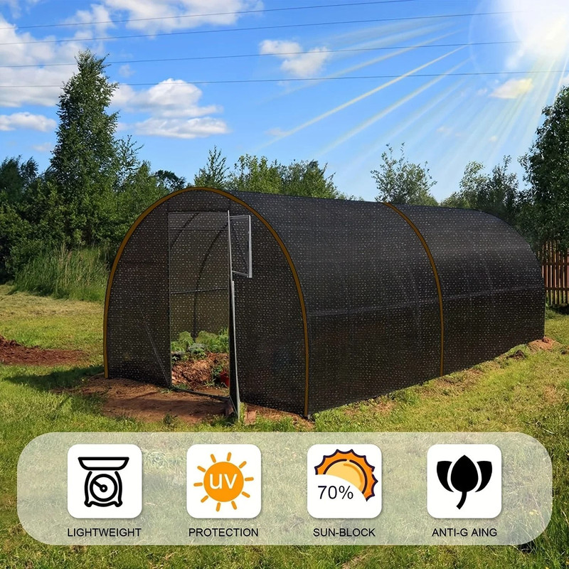 Black Shade Cloth Sunblock Mesh Cover 4